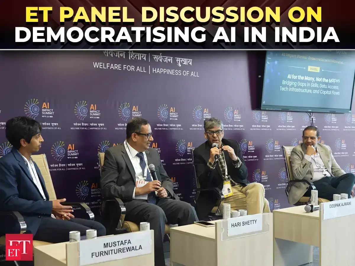 ai impact forum: ET Exclusive : AI Impact Summit Panel Discussion on ...