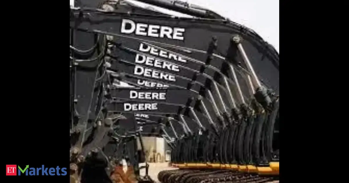 US Stocks: Deere lifts full-year profit forecast as construction, sales rebound; shares soar 8%