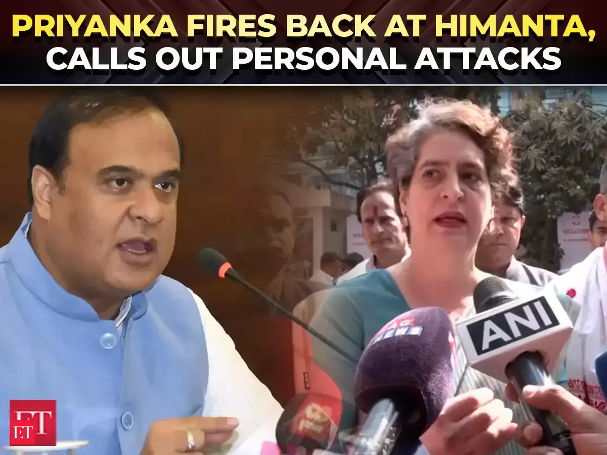 'Still crying after 10 years?': Priyanka Gandhi tears into Himanta over ...
