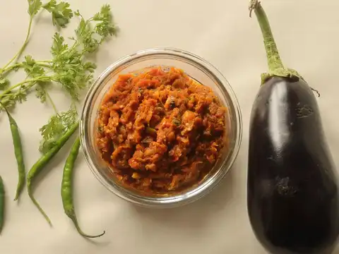 Baingan Bharta (Roasted Eggplant Mash)