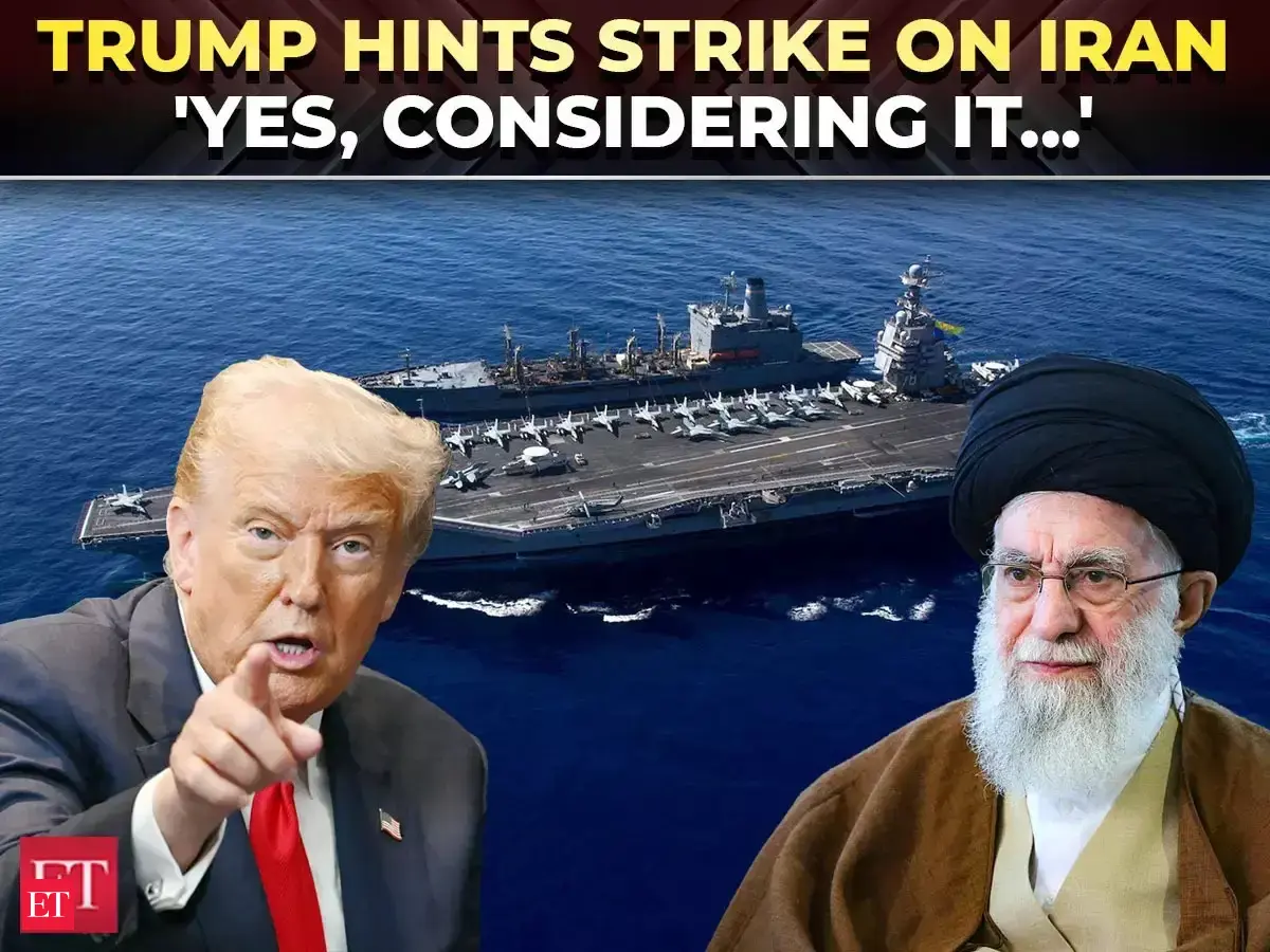 Trump weighs military strike as U.S warships surround Iran and the ...