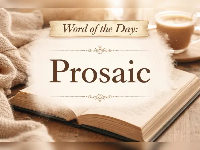 Word of the day: Prosaic - The Economic Times