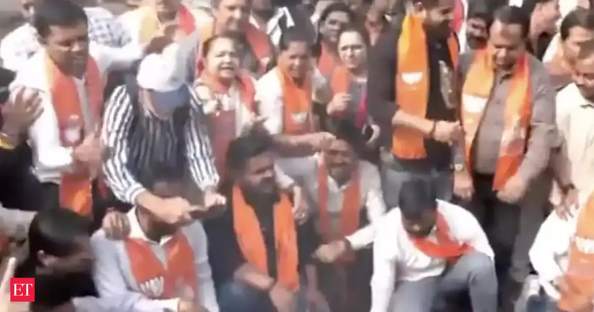 Indian Youth Congress Protests At AI Summit