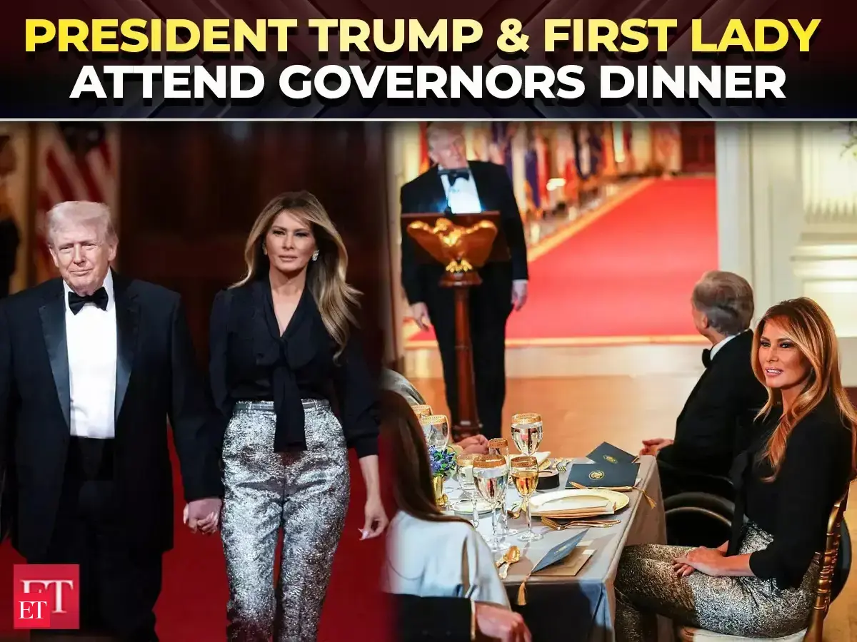 President Trump, First Lady Melania Trump host state governors in East Room of White House