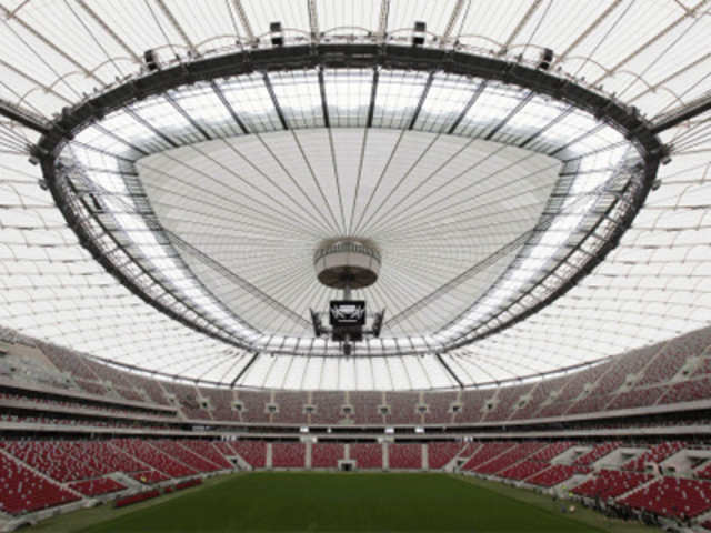 Interior of National Stadium in Warsaw