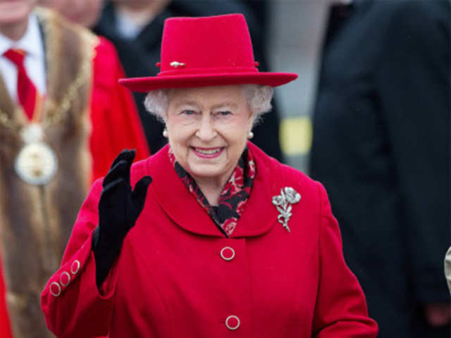 Queen Elizabeth attends the official re-opening of the Cutty Sark in Greenwich, London