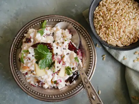 Curd Rice with Tempered Seeds