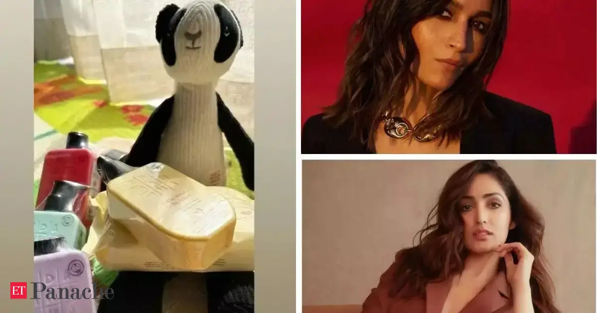 Animal plushie, baby skincare and more. Alia Bhatt sends gifts wrapped ...