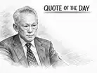 Quote of the day by the founding father of modern Singapore LKY: &lsquo;Every person, :Image