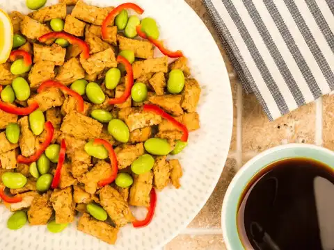 Tempeh Stir-Fry with Edamame