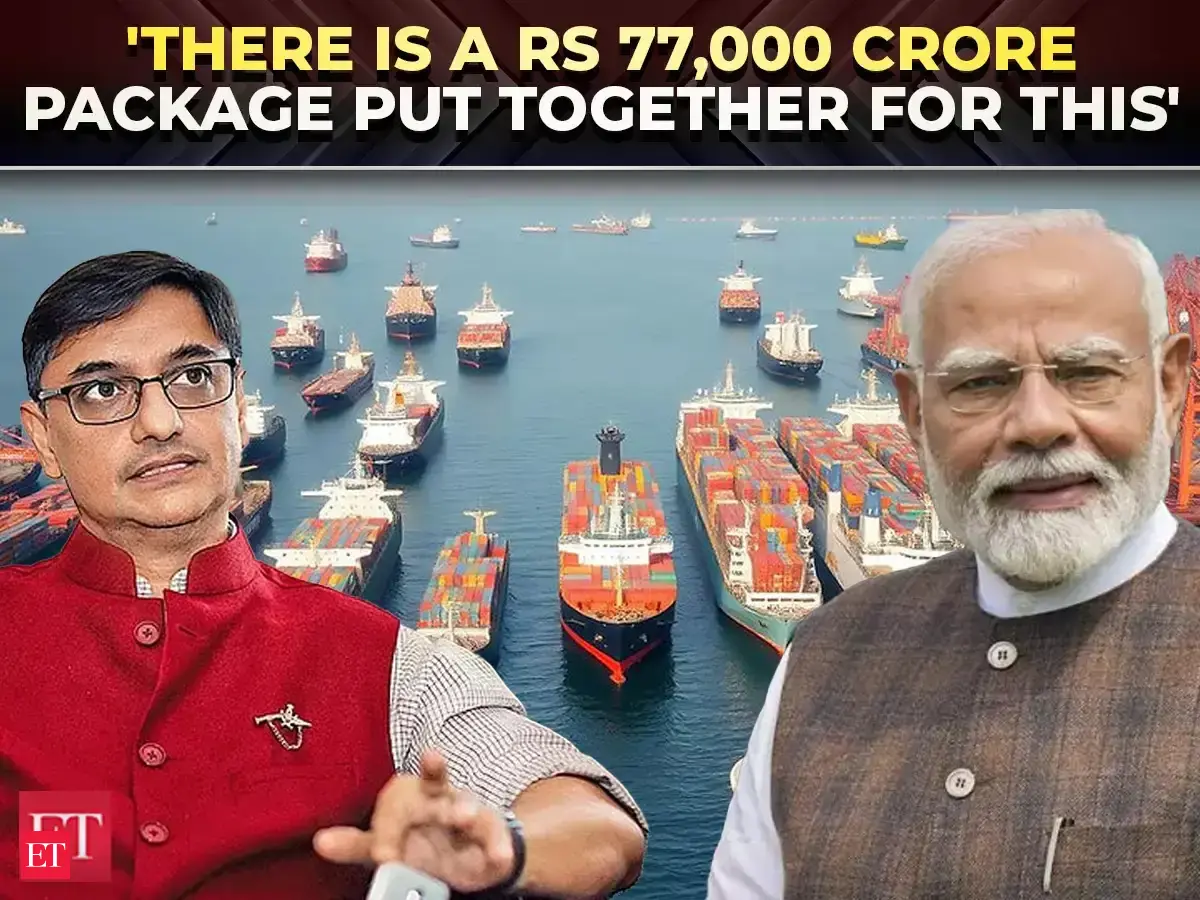 Sanjeev Sanyal on India’s maritime vision: RS 70,000 Cr shipbuilding push, national merchant fleet and port