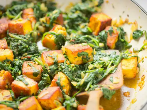 Palak Tofu Stir Fry