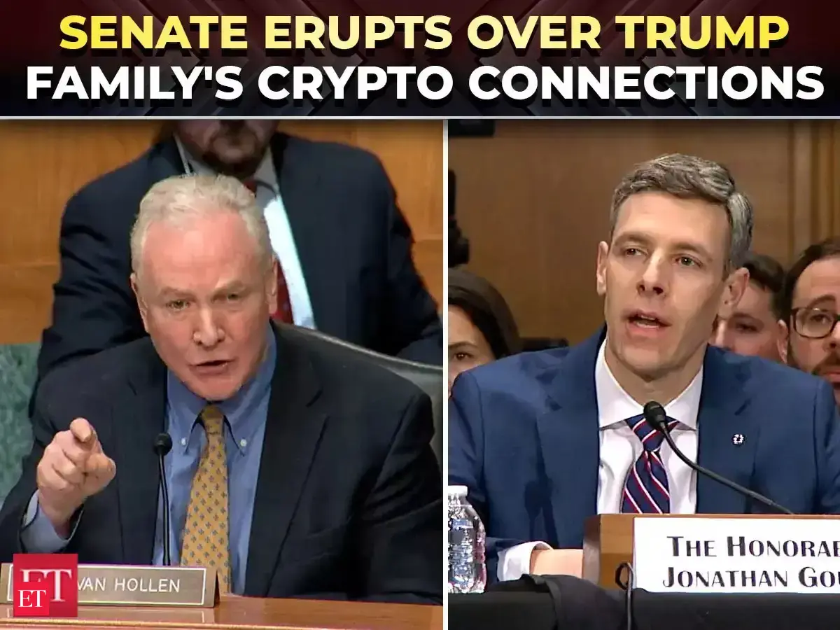 'If you deny, will President fire you?': Van Hollen grills Gould over Trump family’s UAE crypto ties