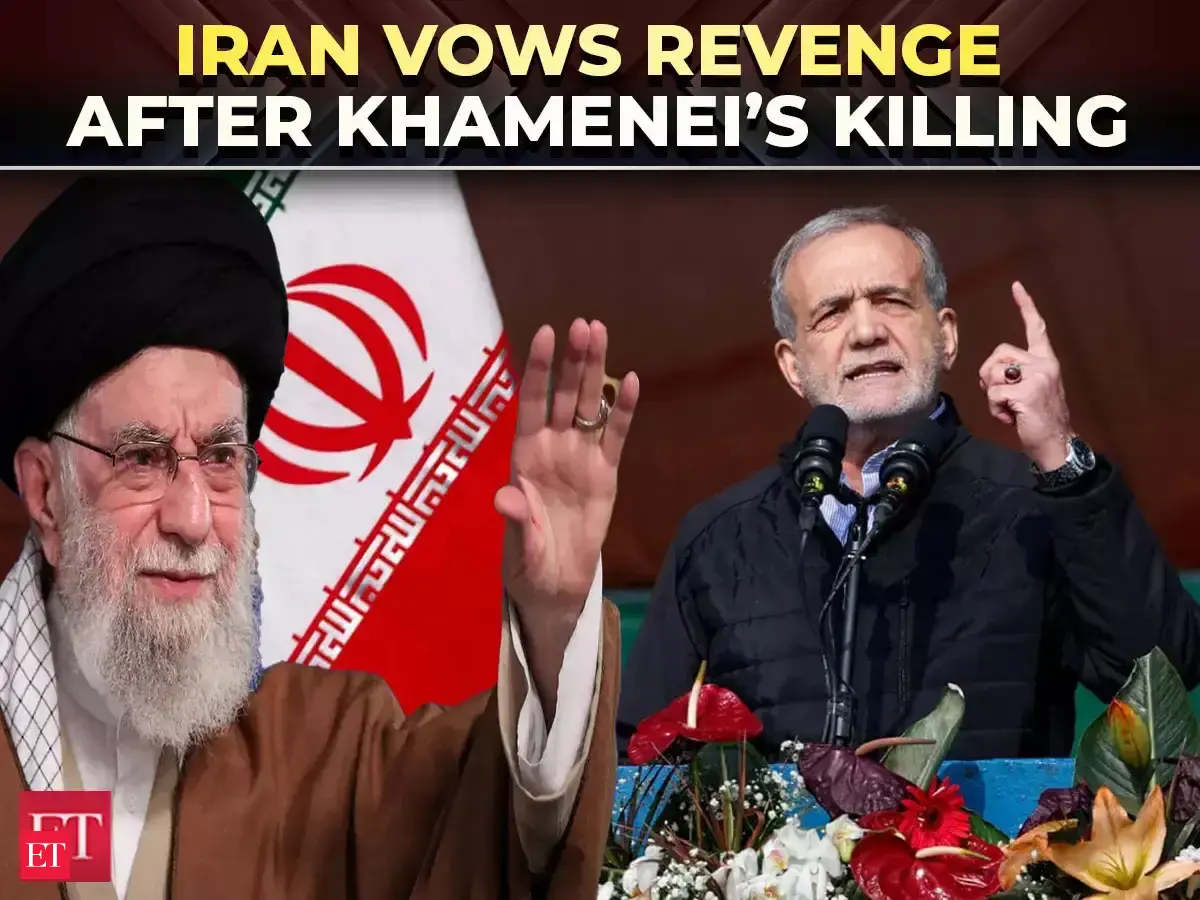 Iran's Pezeshkian vows revenge for killing of Khamenei