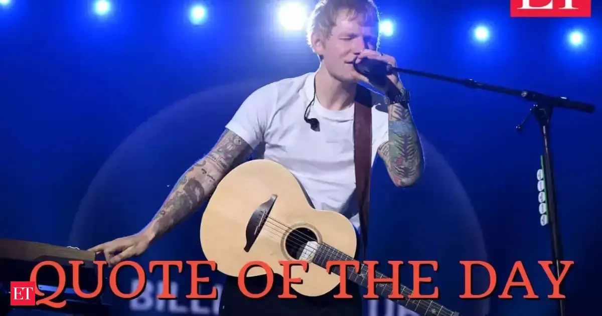 Quote of the Day on power of music by Ed Sheeran: ‘There's no better way to get your point across than to put it in…’