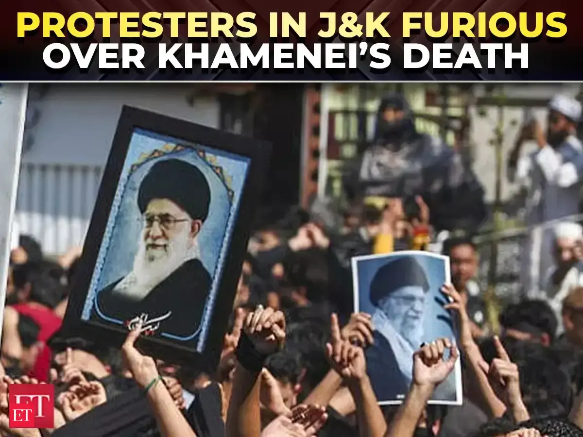 Iran vs Israel-US war Day 3 | Protesters in J&amp;K furious over Khamenei’s death after US attacks Iran
