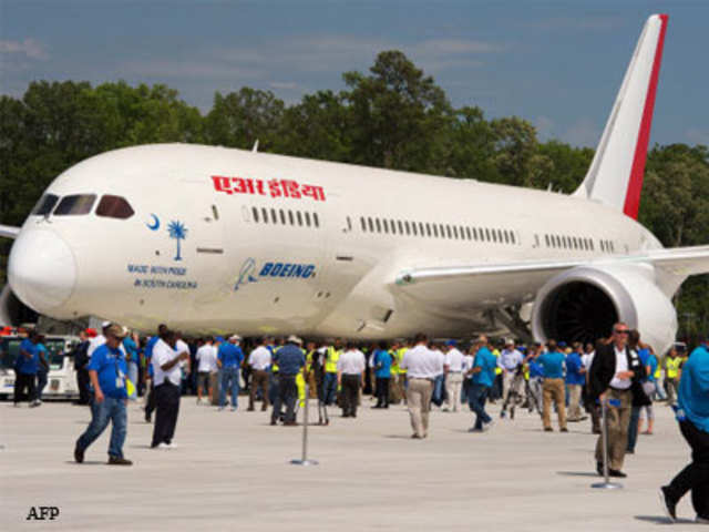 Boeing's first 787 Dreamliner in South Carolina, made for Air India
