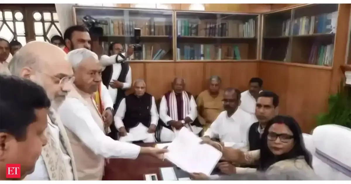 Political transition in Bihar as Nitish Kumar files Rajya Sabha nomination in Amit Shah's presence