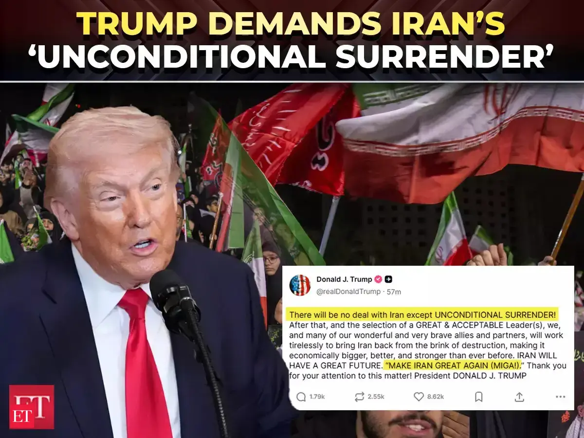 ‘Unconditional SURRENDER or no deal!’: Trump issues stark ultimatum to Iran amid raging war