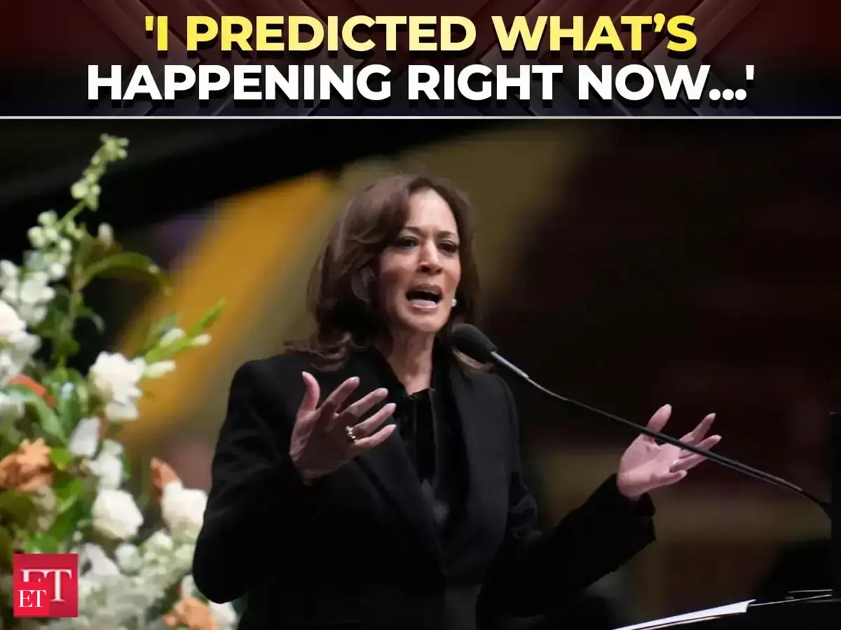 'I predicted what’s happening right now...': Kamala Harris on current US climate amid Iran war