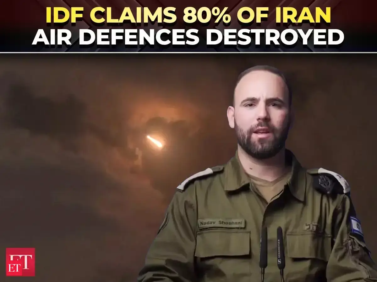 Iran-Israel war: IDF claims 80% of Iran air defence systems destroyed | Fresh visuals from West Bank
