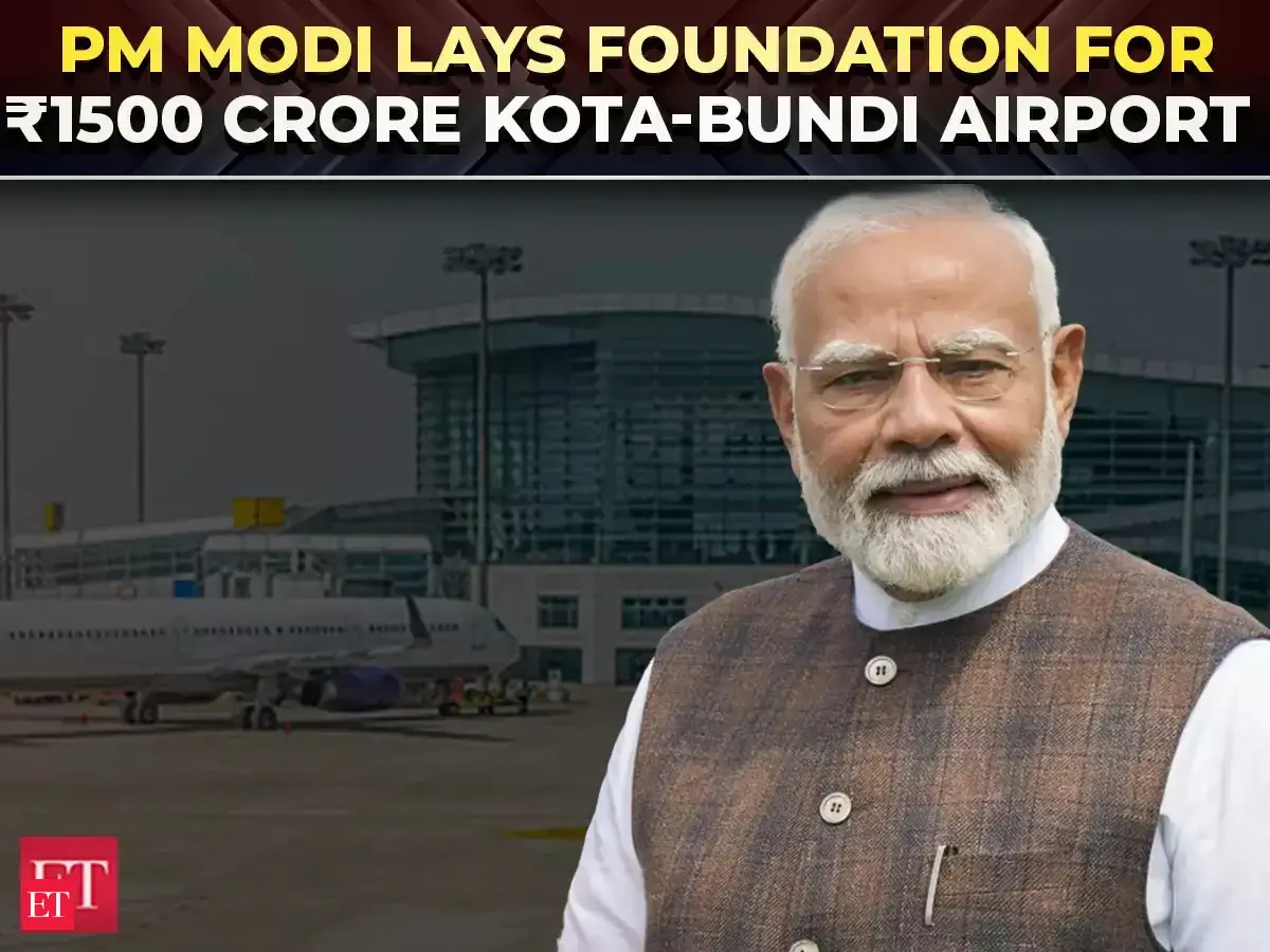 PM Modi  lays foundation for RS 1,500-cr Kota airport project, says will boost Rajasthan’s economy