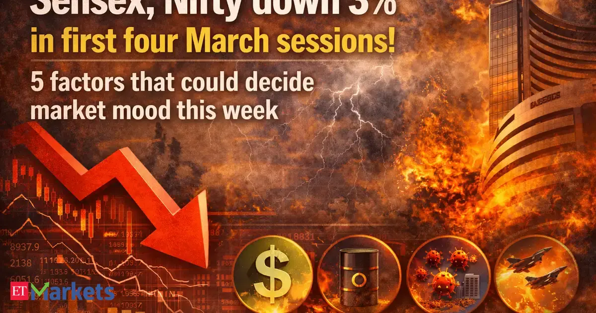 Sensex, Nifty down 3% in first four March sessions! 5 factors that could decide market mood this week