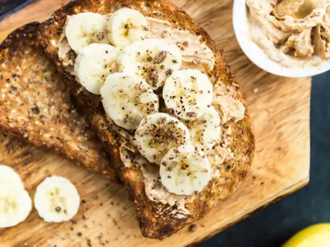 Peanut Butter Toast with Seeds