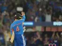 T20 World Cup 2026: Abhishek Sharma blitz helps India post fastest 50 of season in final against New Zealand