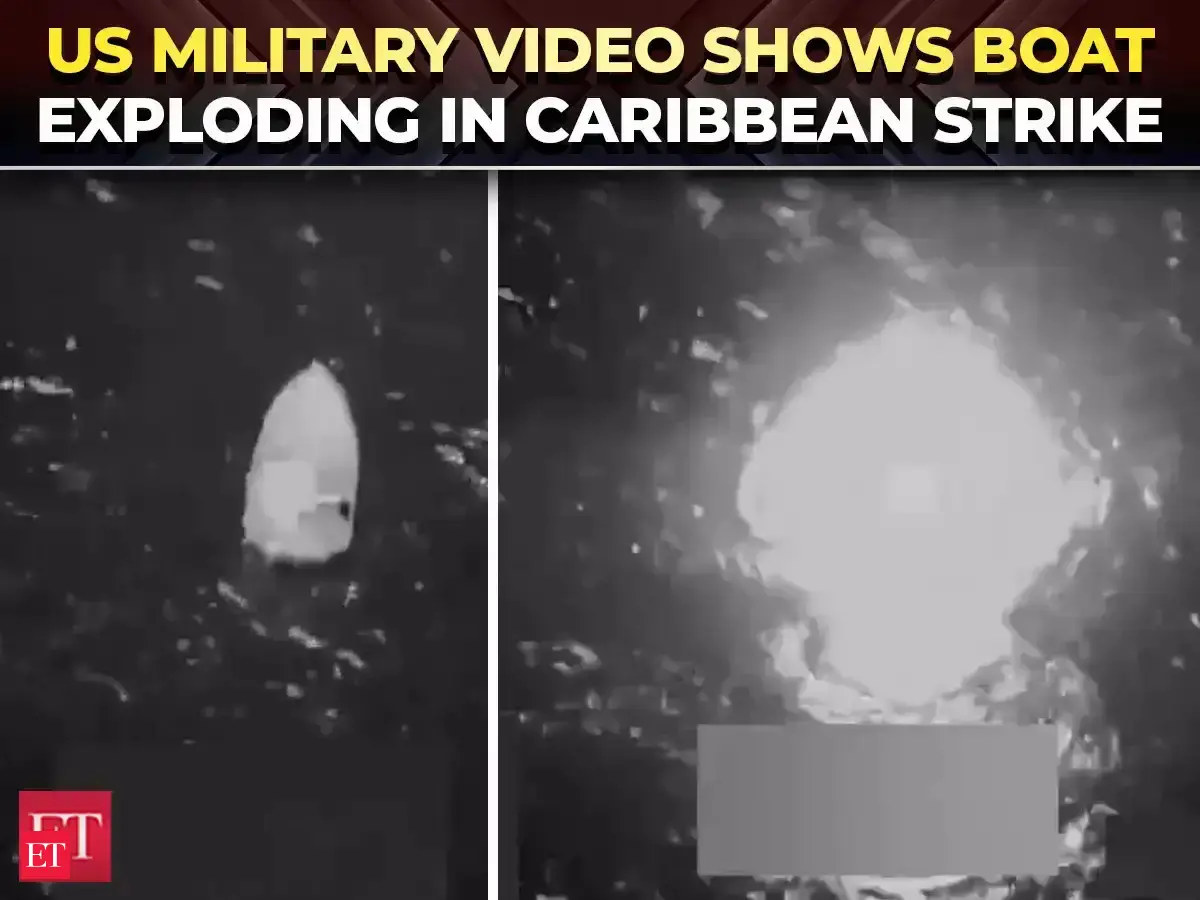 US releases footage of strike on Caribbean drug trafficking vessel