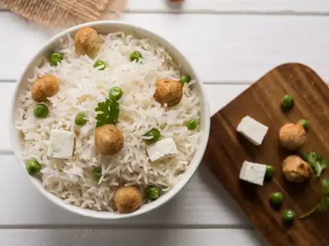 Soya Chunks and Vegetable Pulao