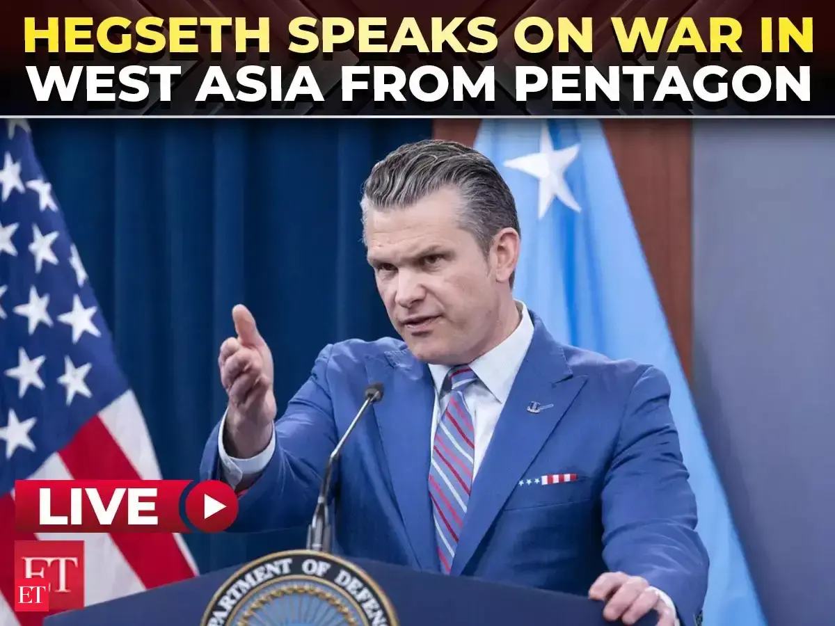 LIVE: Pete Hegseth declares U.S dominance in Iran War, vows 'will not ...