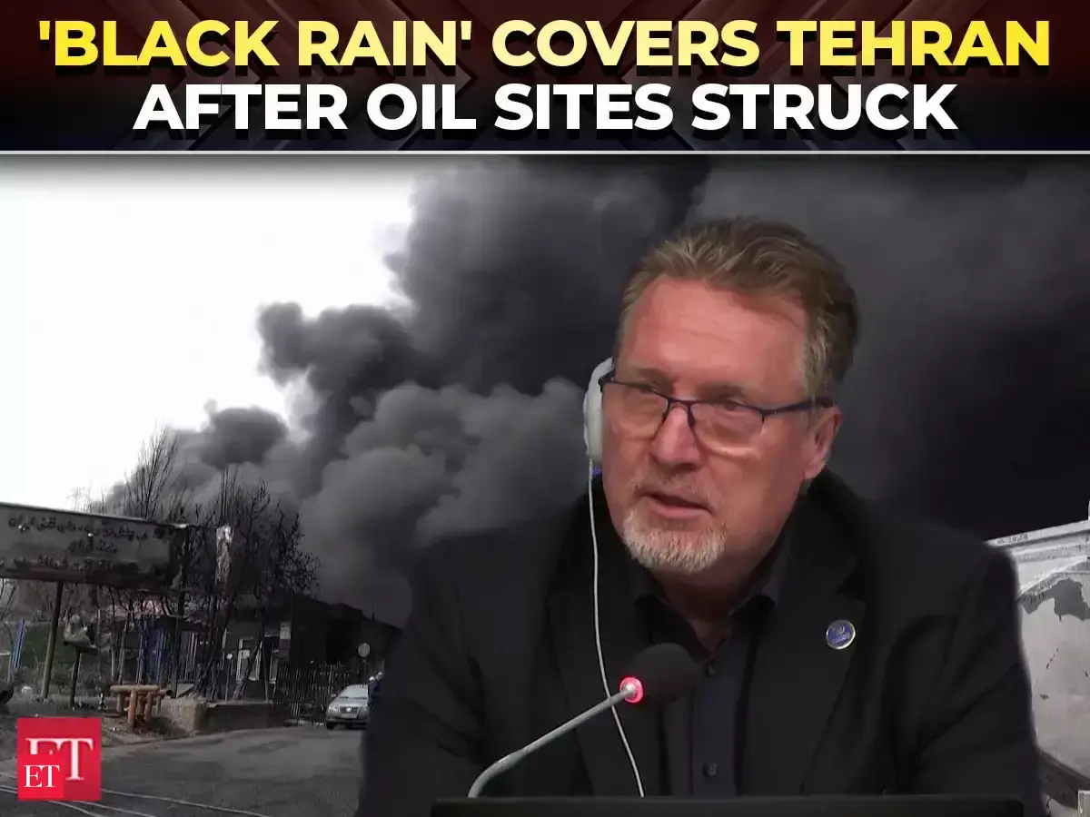US-Israel vs Iran war: 'Black rain' covers Tehran after oil sites ...