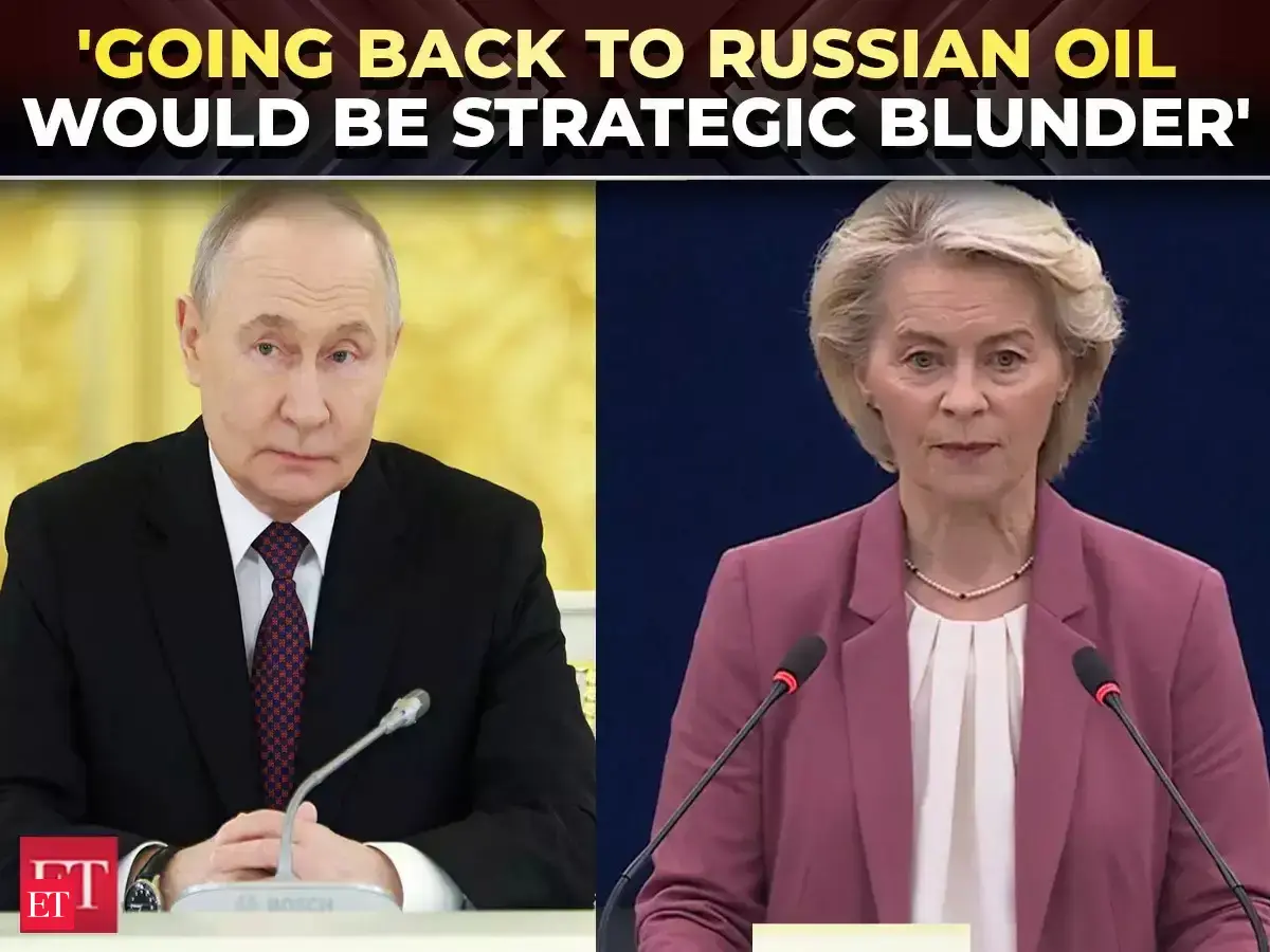 ‘Europe will be more dependent!’: Von der Leyen warns against return to Russian oil amid Iran war