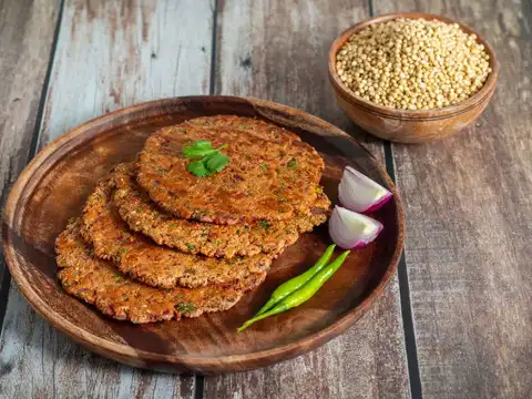 Multigrain Vegetable Parathas with Curd