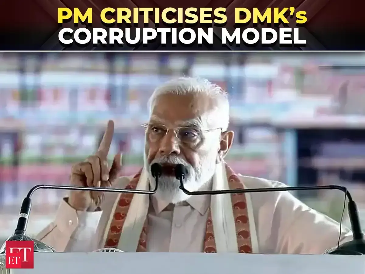 pm modi: PM Modi slams DMK dynasty, calls Tamil Nadu an ‘ATM for one ...