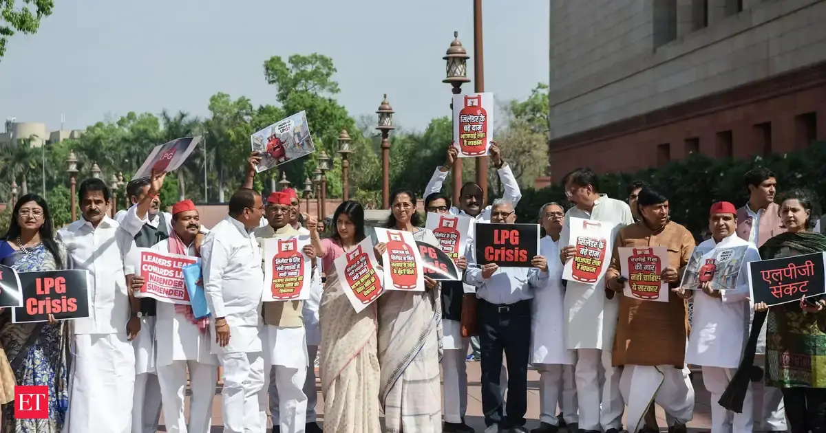 Opposition protest over LPG repeatedly disrupts Lok Sabha