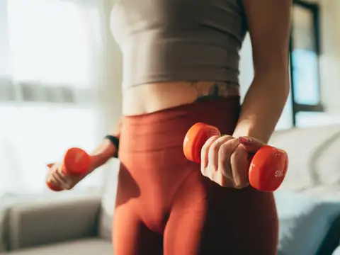 Simple movements are included in the routine