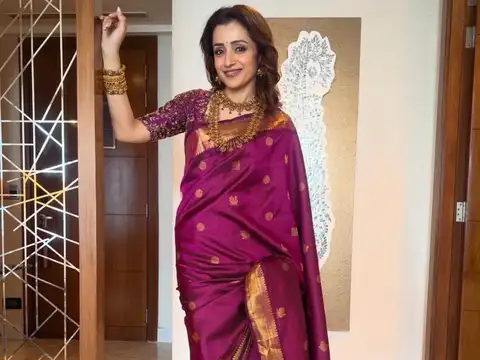 Why the purple Kanchipuram silk saree elevated the look