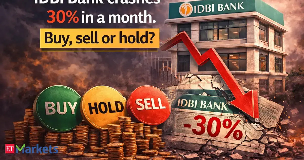 Divestment jolt hits IDBI Bank as shares extend decline to 30% in a month. Buy, sell or hold?