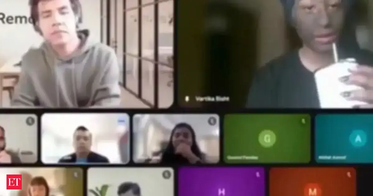 Gen Z employee attends online meeting with neem face mask, sipping drink: What the boss said next sparks debate