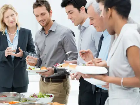 Eating while standing