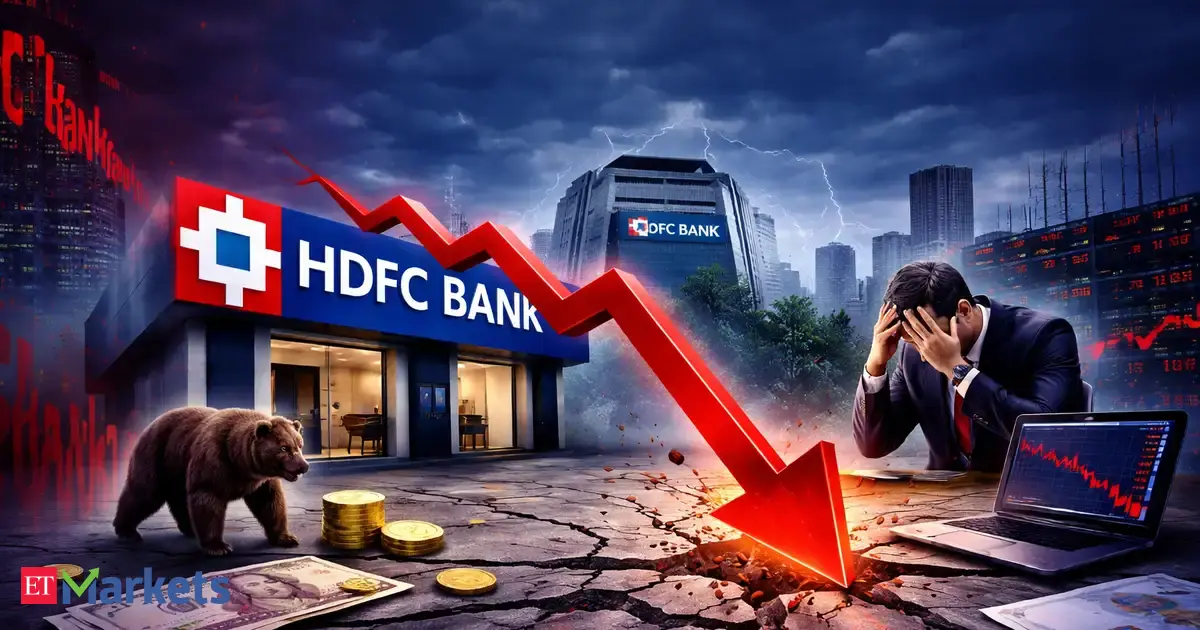 Rs 1 lakh crore wiped off! HDFC Bank shares slump 9%, set to record worst day since Covid crash