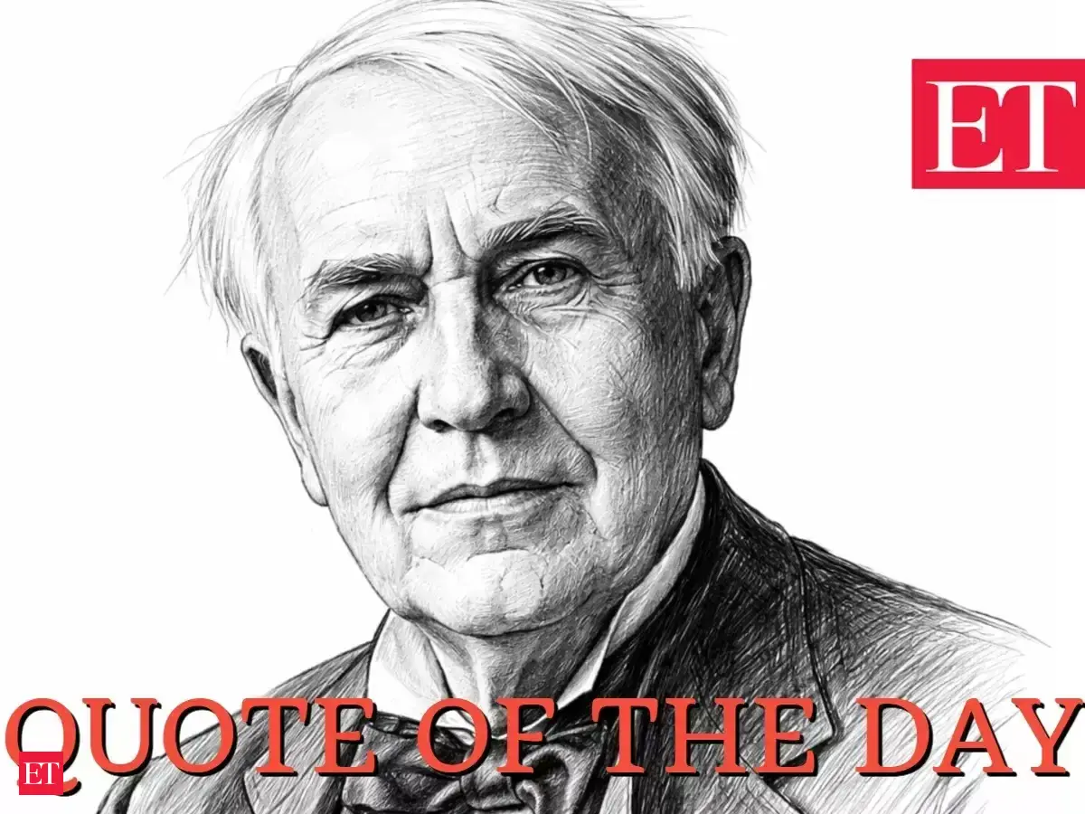 Quote of the day by inventor and businessman Thomas Alva Edison: ‘All progress, all success, springs from...’