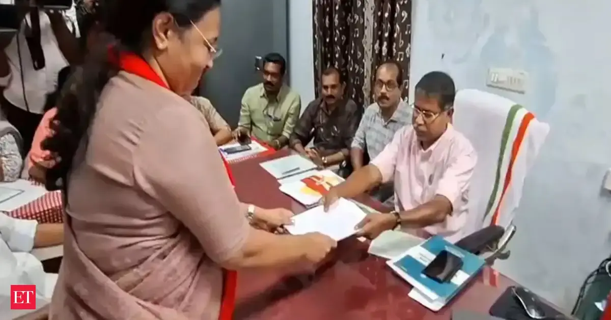 Kerala Assembly polls: LDF ministers, top BJP, Congress leaders file nominations