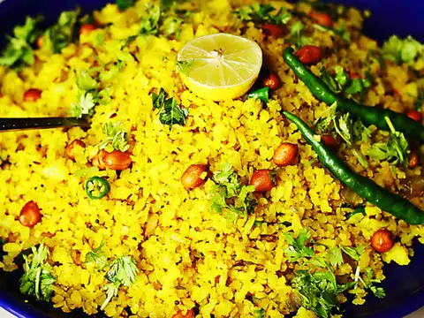 Poha with Peanuts