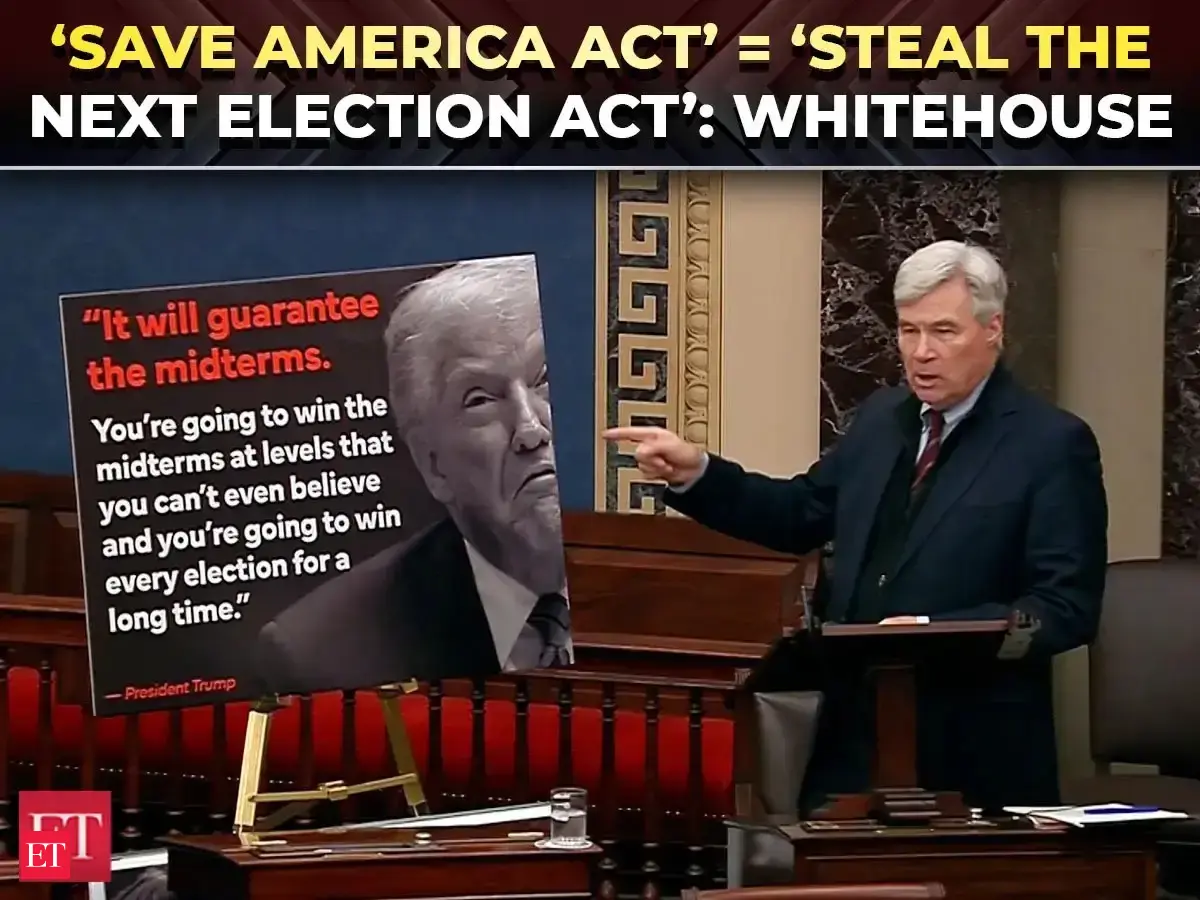 ‘Steal Midterms Act’: Whitehouse EXPOSES Trump’s SAVE AMERICA ACT made ...