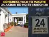 Big blow to Congress as notice issued for 24 Akbar Rd office; 'Don't try to scare us,' MPs react