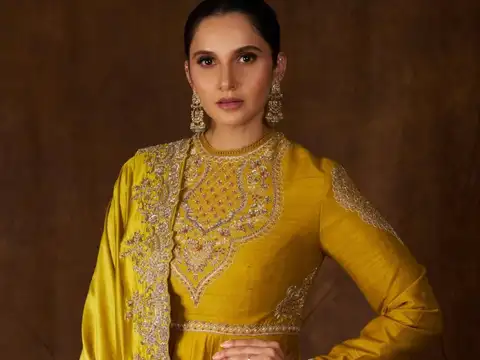 ​Sania Mirza&rsquo;s royal Eid look in yellow