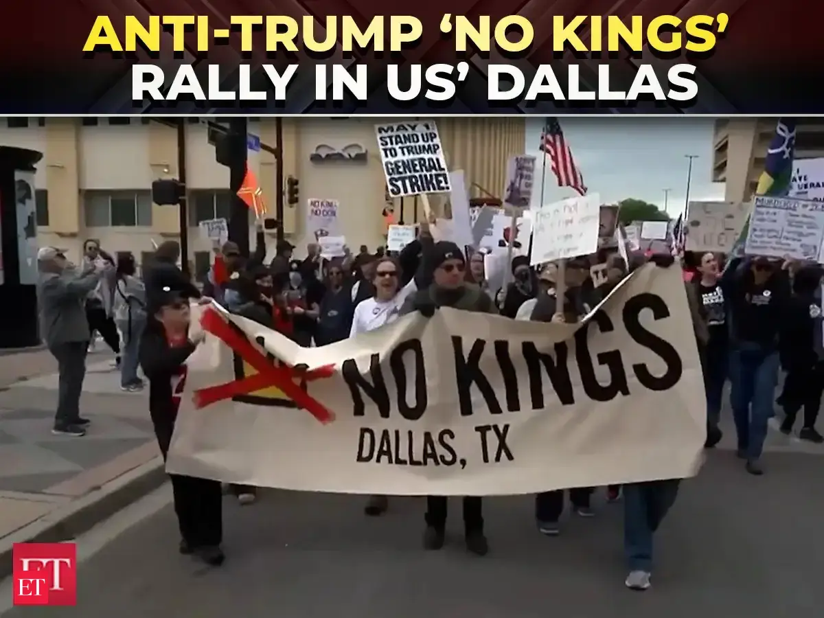 ‘No Kings’ protests: Large crowds attend nationwide rallies against the Trump administration